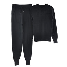Load image into Gallery viewer, MVGIRLRU Women sweater suit Casual Knitted Sweaters Pants 2 Piece Set Female Tracksuits